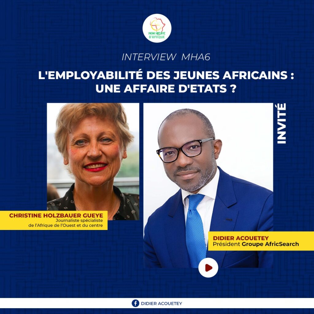 Didier Acouetey, guest of Mon Heure d'Afrique, calls for African solutions to improve the employability of young Africans - Archyde
