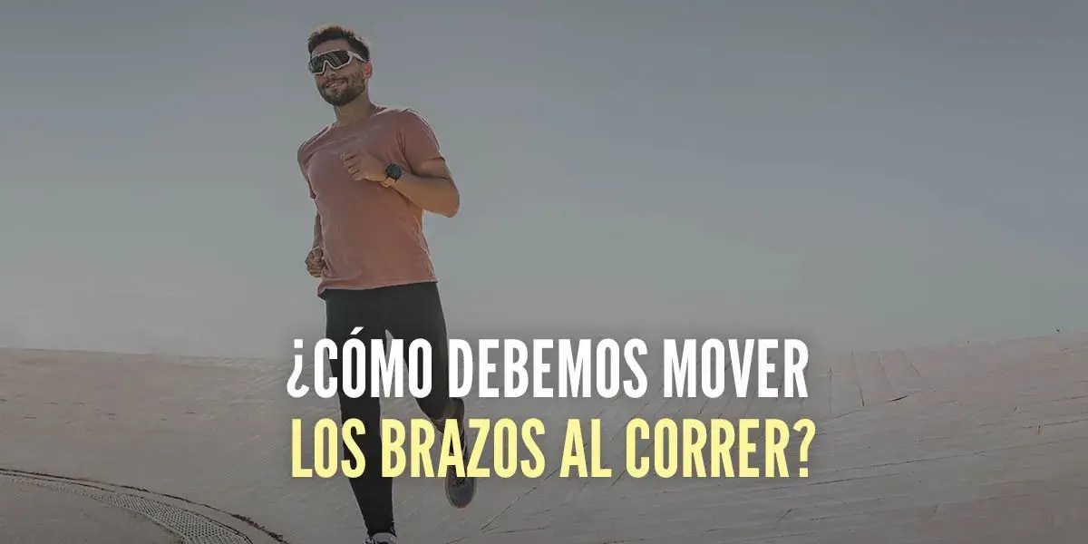 How should we move our arms when running?