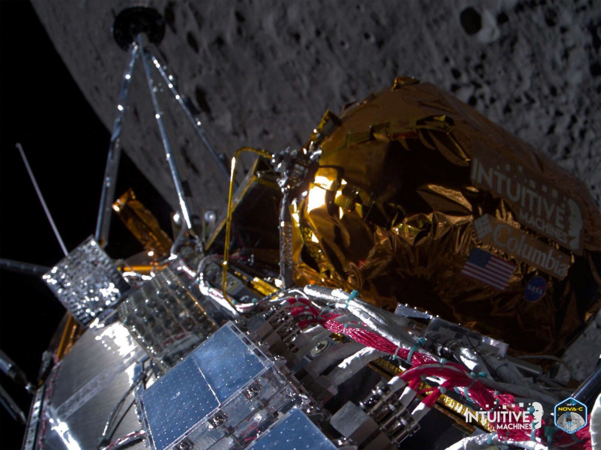 Intuitive Machines’ lunar probe likely landed on its side