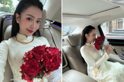 Simple wedding ceremony of actress Kim Oanh